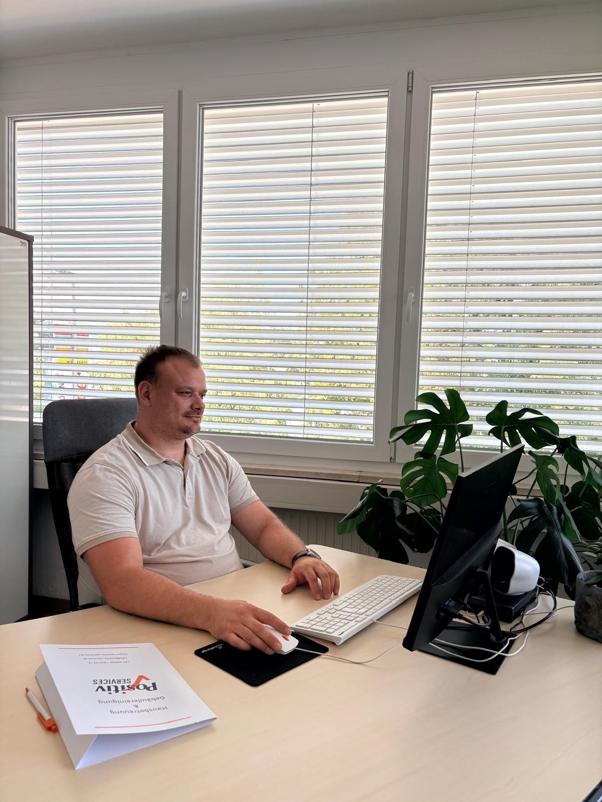 Salmir Delic, Geschäftsführer von Positiv Services